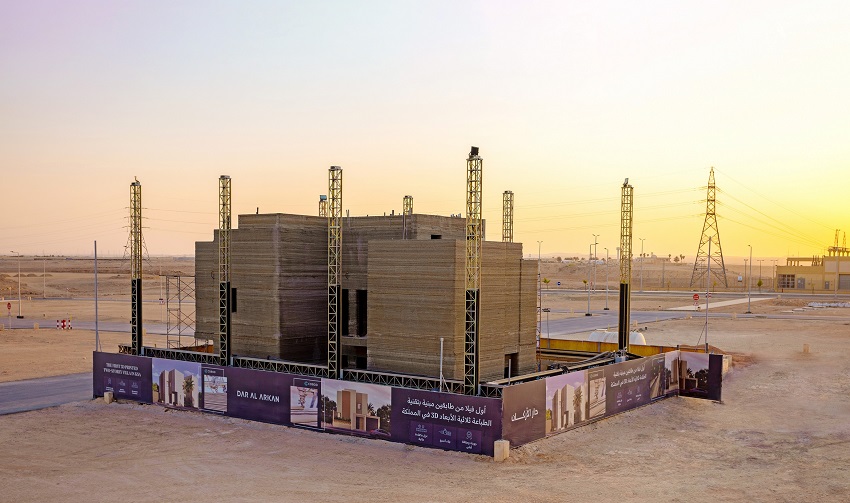 サウジアラビア初の3Dプリント住宅が完成