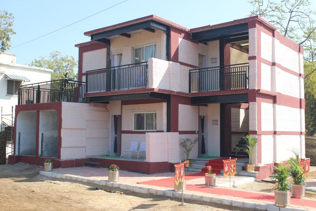 インド陸軍が二階建ての3Dプリント住宅を建設