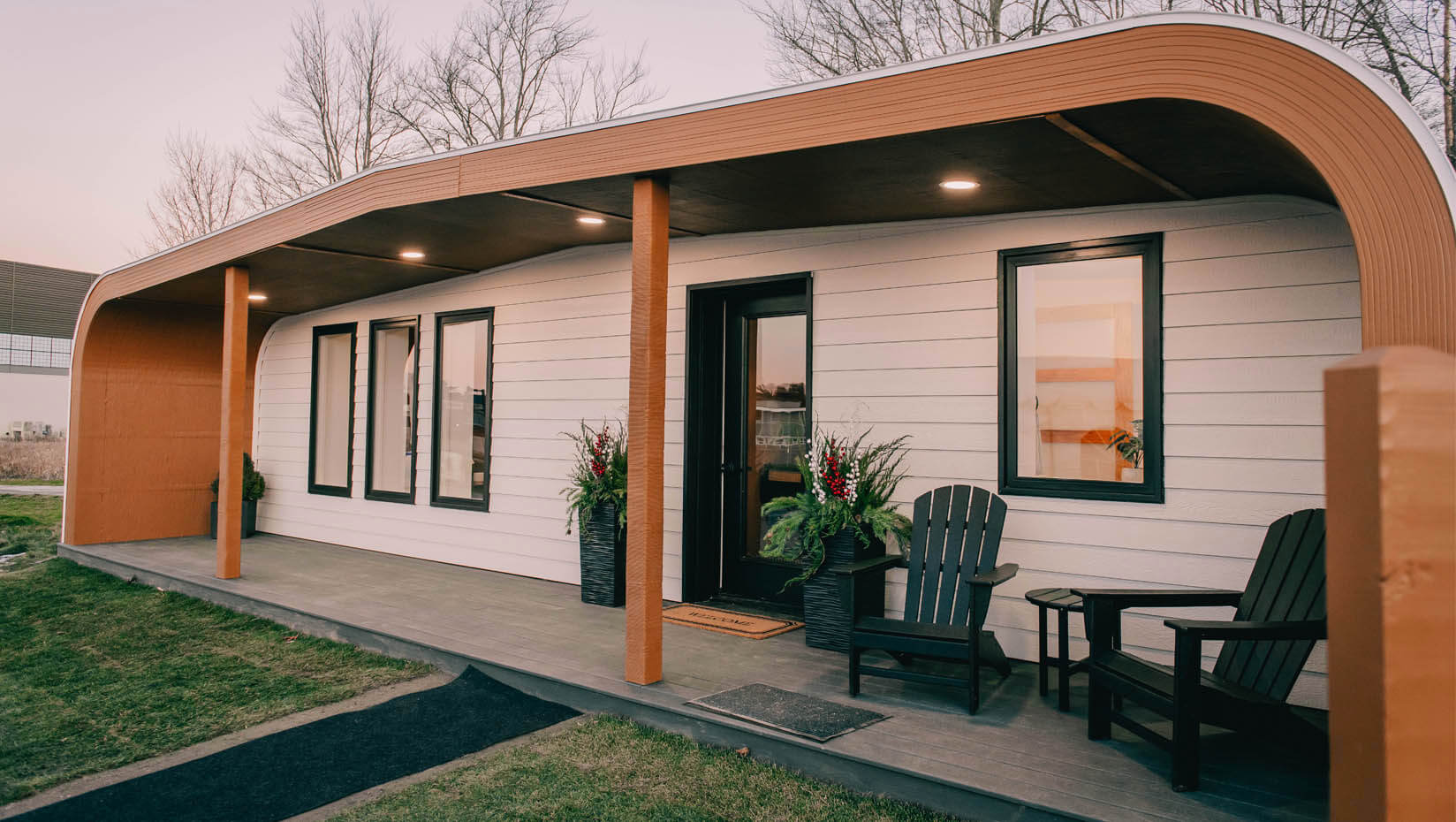 メーン州にリサイクル建材を使った3Dプリント住宅が完成