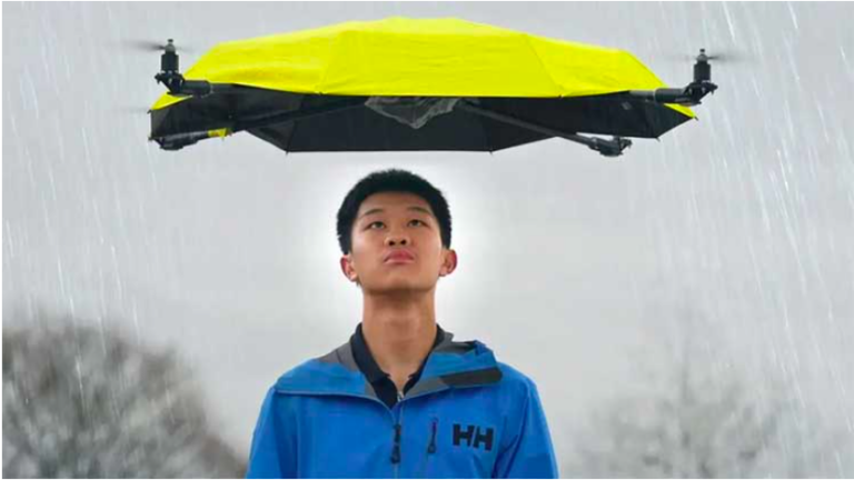 エンジニアが3Dプリンターでドローン傘を製作